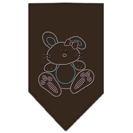 Bunny Rhinestone Bandana Brown Small