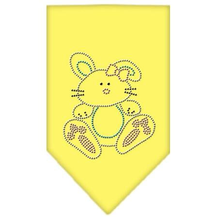 Bunny Rhinestone Bandana Yellow Small