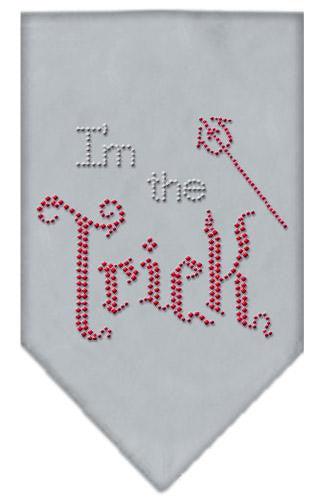 I'm the Trick Rhinestone Bandana Grey Large