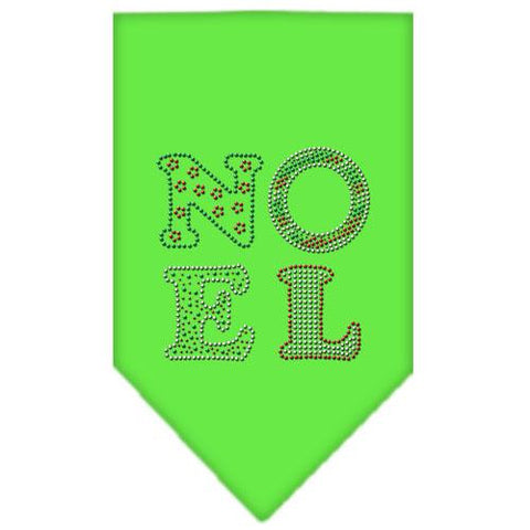 Noel Rhinestone Bandana Lime Green Small