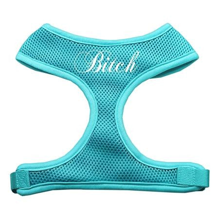 Bitch Soft Mesh Harnesses Aqua Large