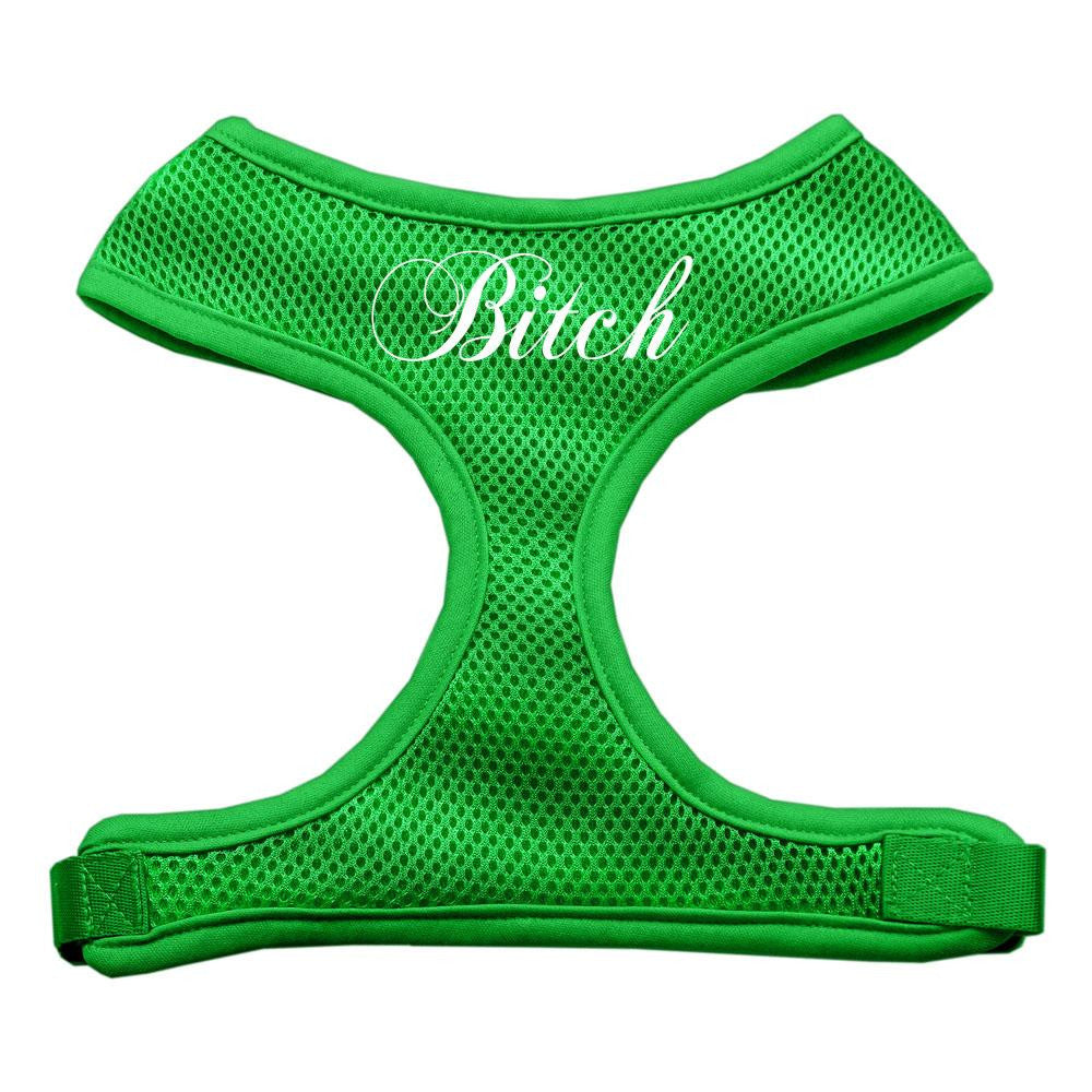 Bitch Soft Mesh Harnesses Emerald Green Medium