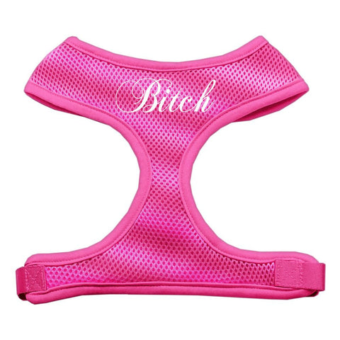 Bitch Soft Mesh Harnesses Pink Medium