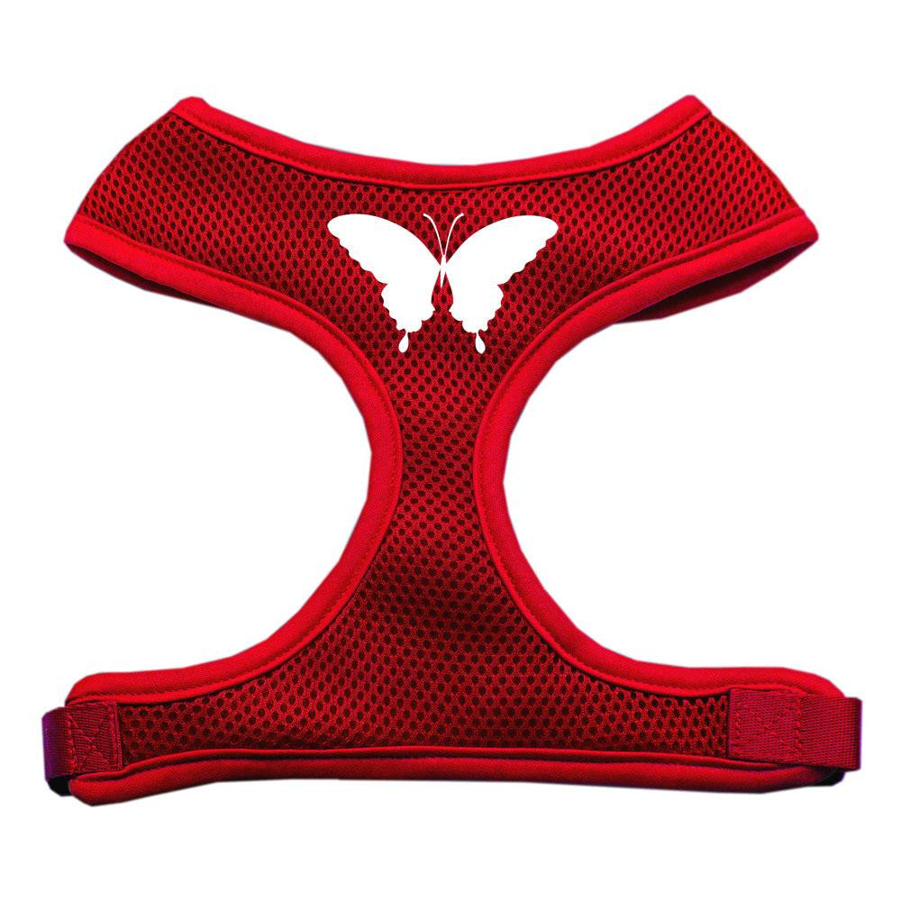 Butterfly Design Soft Mesh Harnesses Red Medium