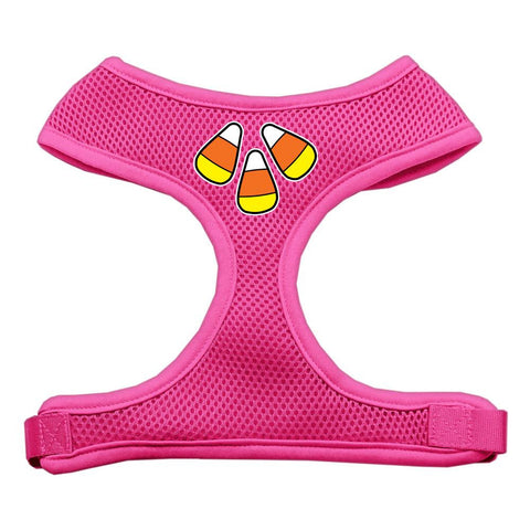 Candy Corn Design Soft Mesh Harnesses Pink Small