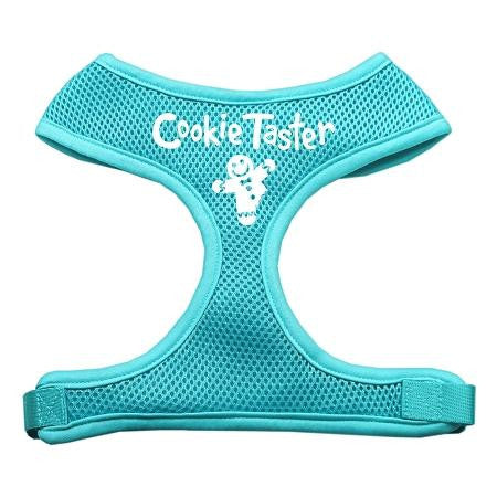 Cookie Taster Screen Print Soft Mesh Harness Aqua Small