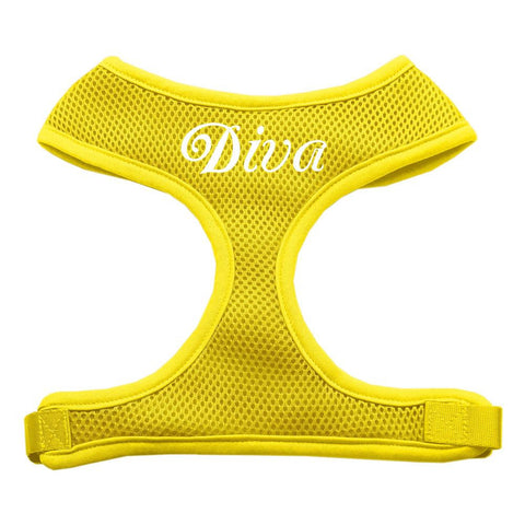 Diva Design Soft Mesh Harnesses Yellow Large