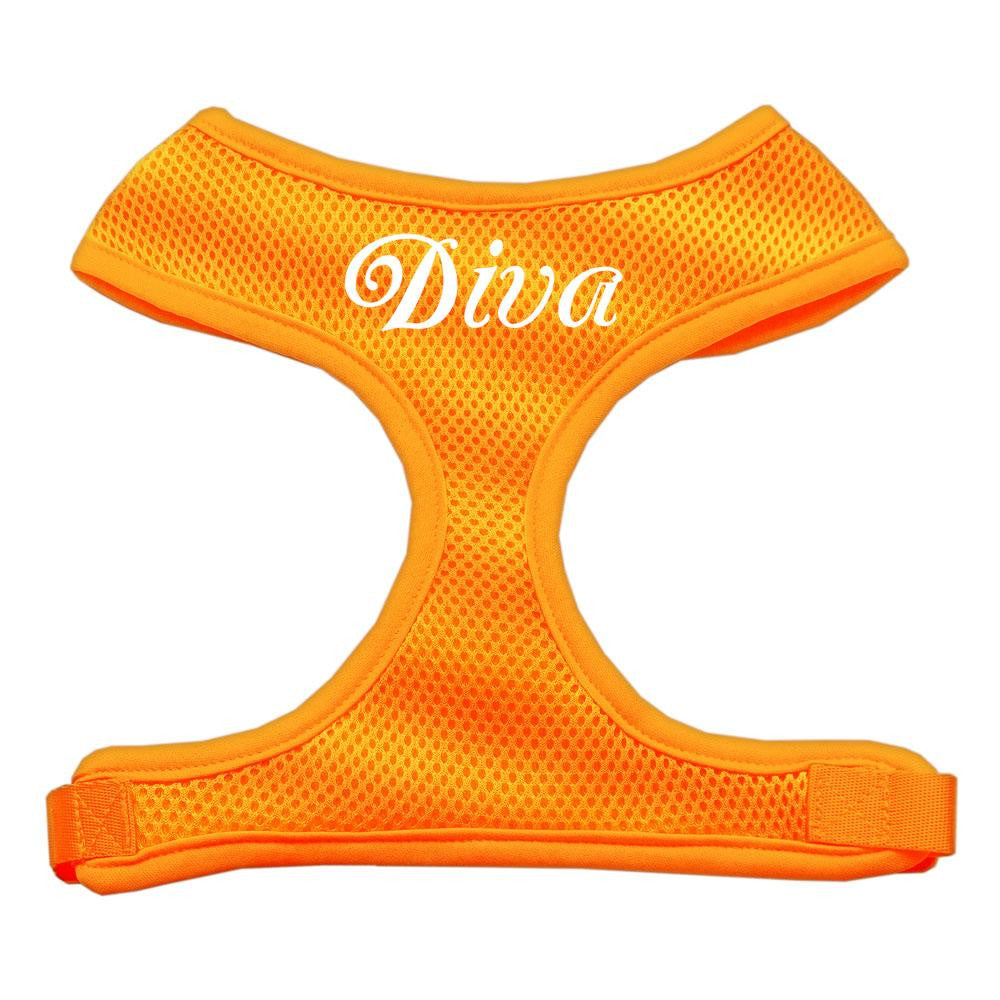 Diva Design Soft Mesh Harnesses Orange Medium