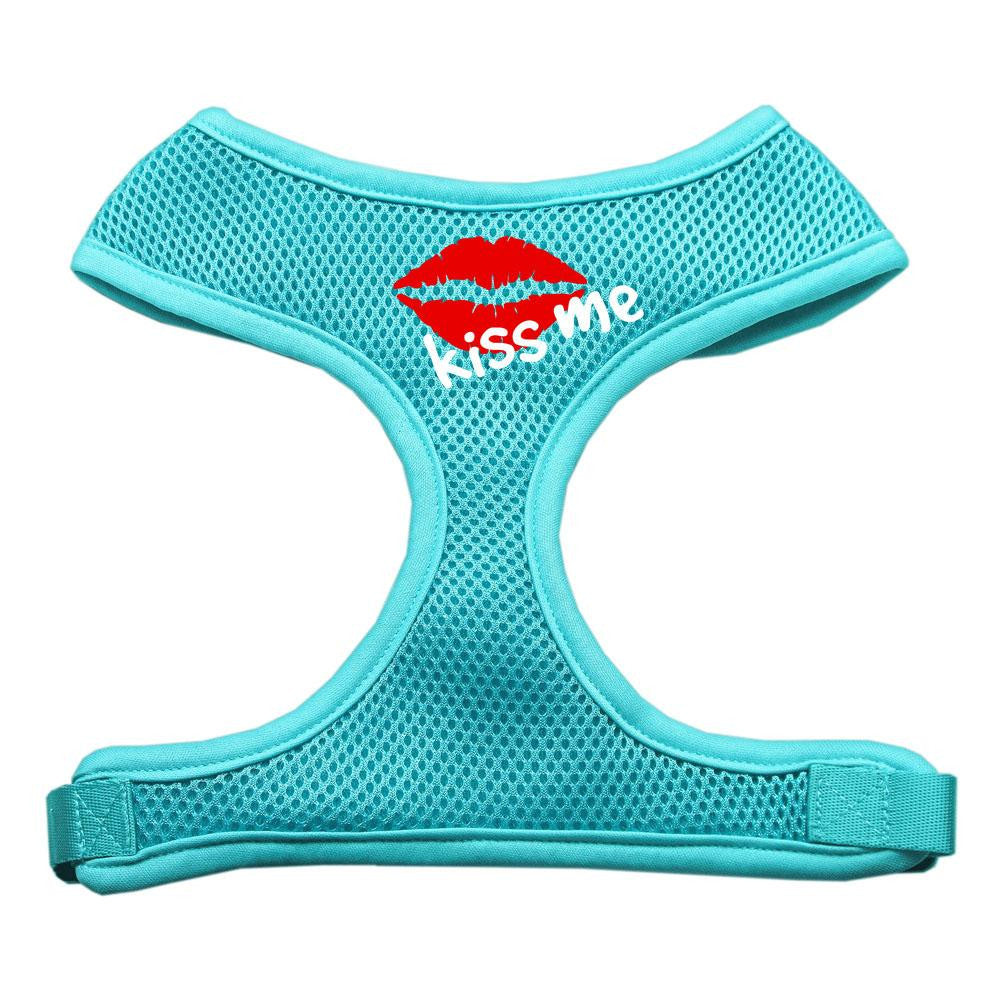 Kiss Me Soft Mesh Harnesses Aqua Large