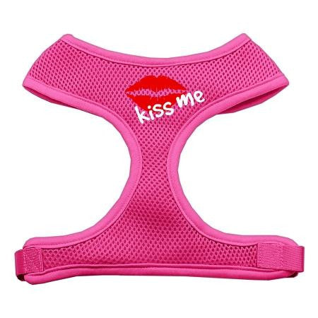 Kiss Me Soft Mesh Harnesses Pink Large