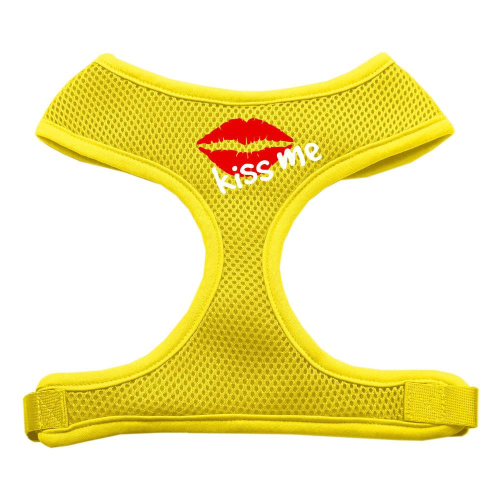 Kiss Me Soft Mesh Harnesses Yellow Large