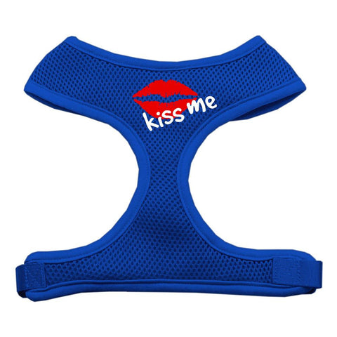 Kiss Me Soft Mesh Harnesses Blue Medium