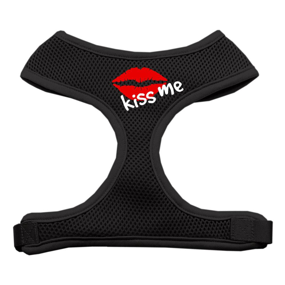 Kiss Me Soft Mesh Harnesses Black Extra Large