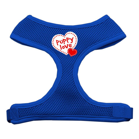 Puppy Love Soft Mesh Harnesses Blue Large