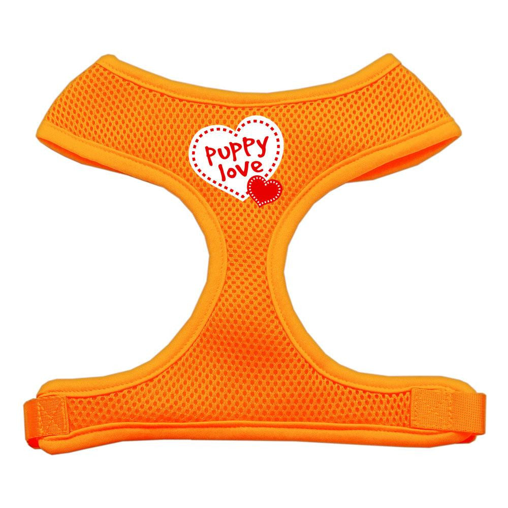 Puppy Love Soft Mesh Harnesses Orange Small