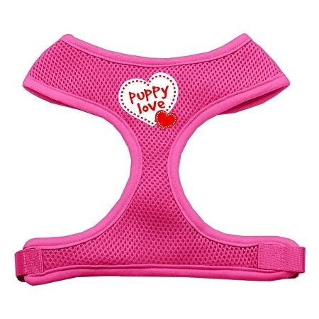 Puppy Love Soft Mesh Harnesses Pink Small