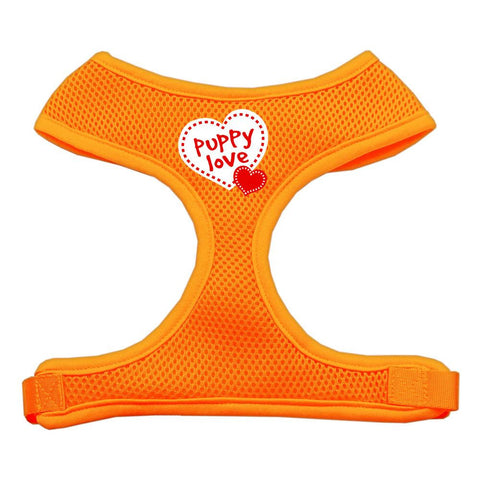 Puppy Love Soft Mesh Harnesses Orange Extra Large