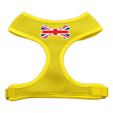 Bone Flag UK Screen Print Soft Mesh Harness Yellow Large