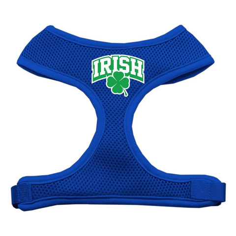 Irish Arch Screen Print Soft Mesh Harness Blue Large