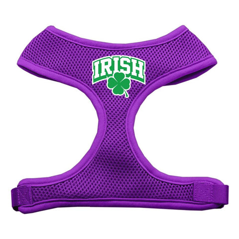 Irish Arch Screen Print Soft Mesh Harness Purple Extra Large