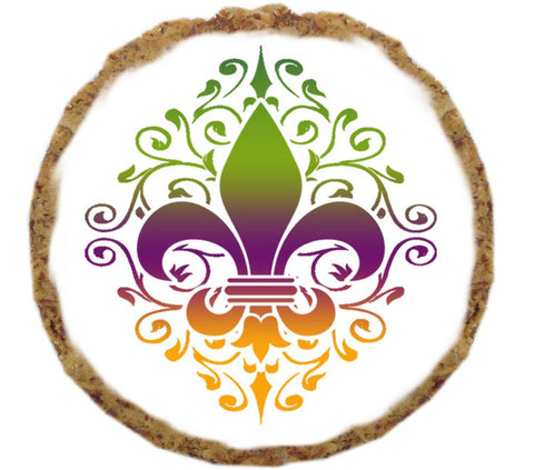 Mardi Gras Fleur De Lis Dog Treat- 12 Pack