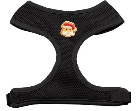 Santa Face Chipper Black Harness Medium