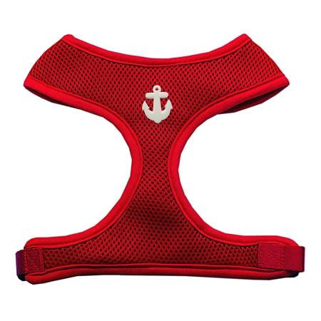 White Anchors Chipper Red Harness Medium