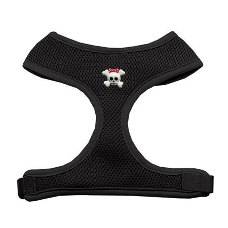 Girly Skull Chipper Black Harness Large