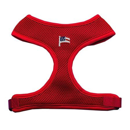 American Flag Chipper Red Harness Large