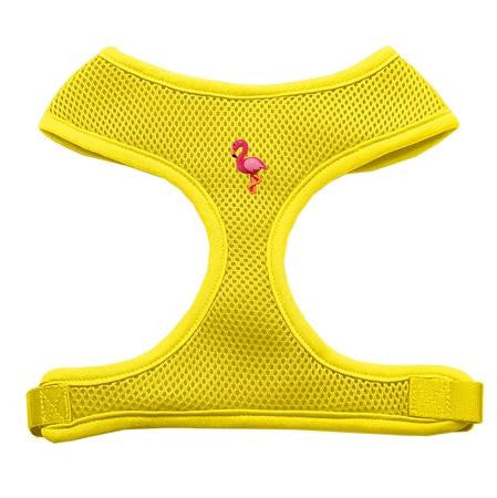 Pink Flamingo Chipper Yellow Harness Large