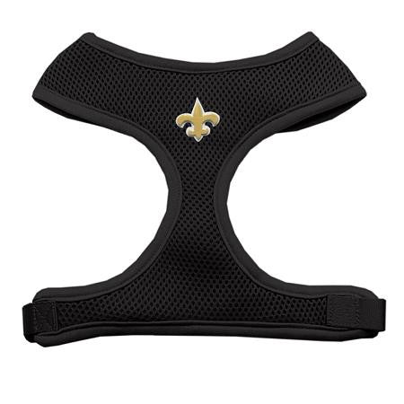 Gold Fleur de Lis Chipper Black Harness Large