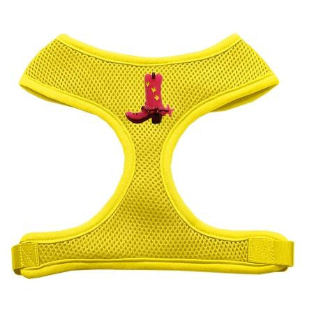 Pink Cowboy Boots Chipper Yellow Harness Large