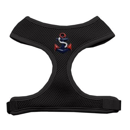 Patriotic Anchors Chipper Black Harness Small