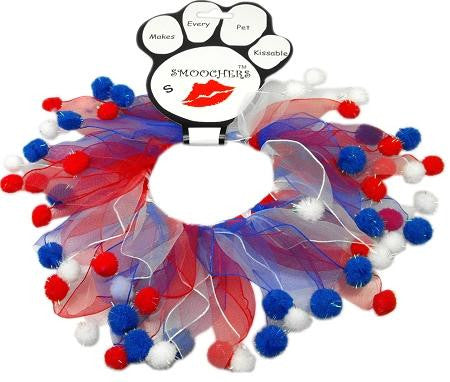 Red, White and Blue Fuzzy Smoochers Medium RWB