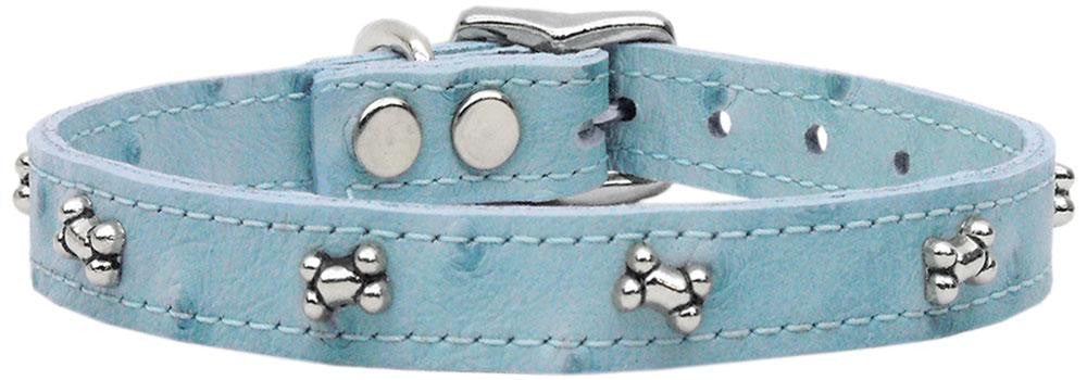 Faux Ostrich Bone Baby Blue 10