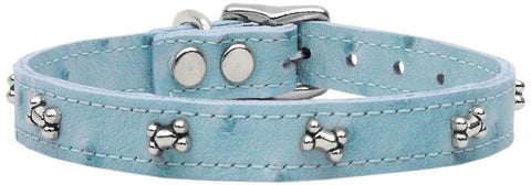 Faux Ostrich Bone Baby Blue 12