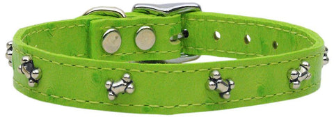 Faux Ostrich Bone Lime Green 12