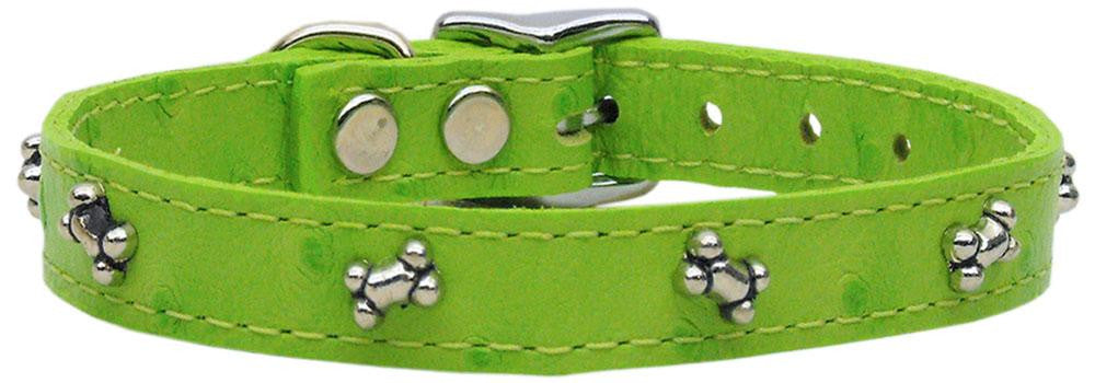 Faux Ostrich Bone Lime Green 22