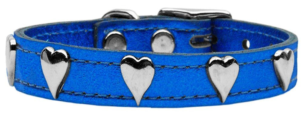 Metallic Heart Leather Blue MTL 10