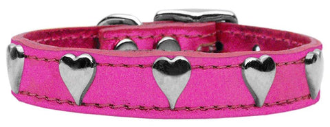 Metallic Heart Leather Pink MTL 10