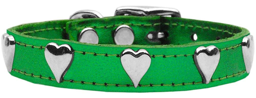 Metallic Heart Leather Emerald Green MTL 12