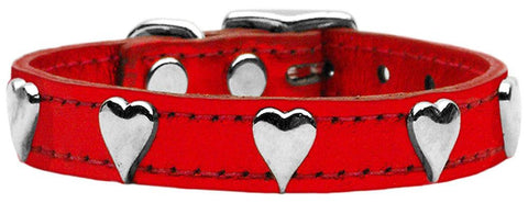 Metallic Heart Leather Red MTL 12