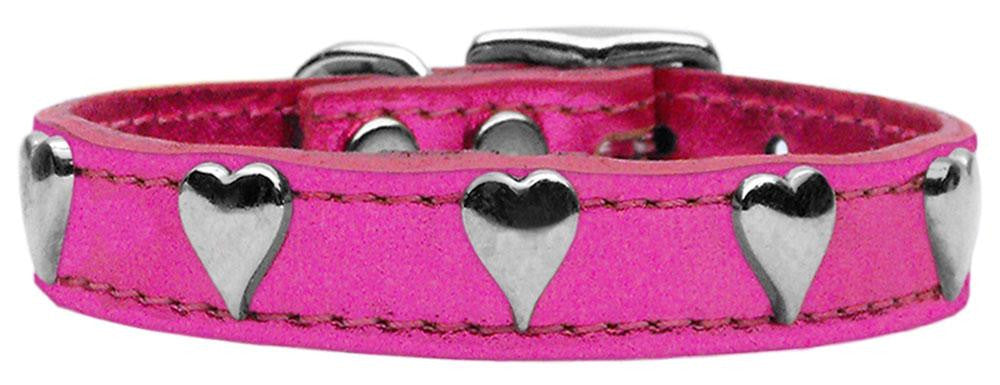 Metallic Heart Leather Pink MTL 22