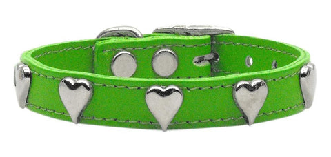 Heart Leather Emerald Green 12