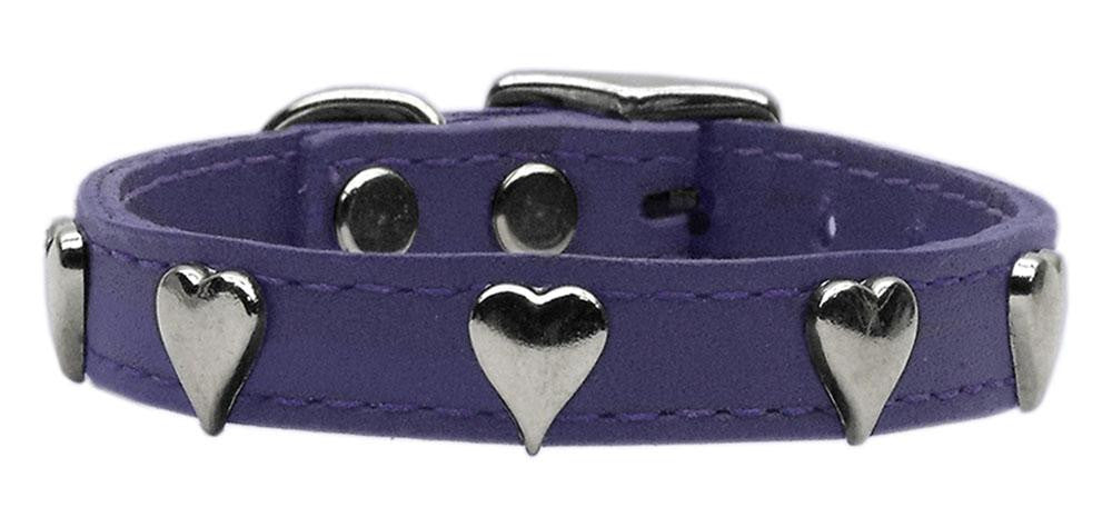 Heart Leather Purple 12