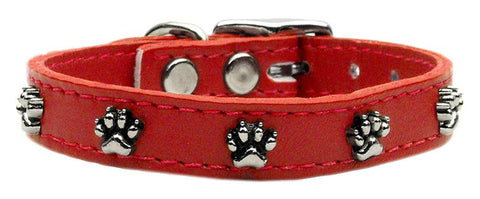 Paw Leather  Red 10