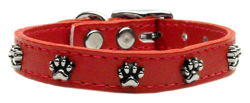 Paw Leather  Red 24