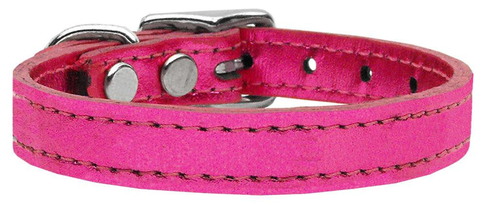 Plain Metallic Leather Metallic Pink 12