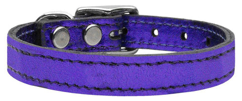 Plain Metallic Leather Metallic Purple 14