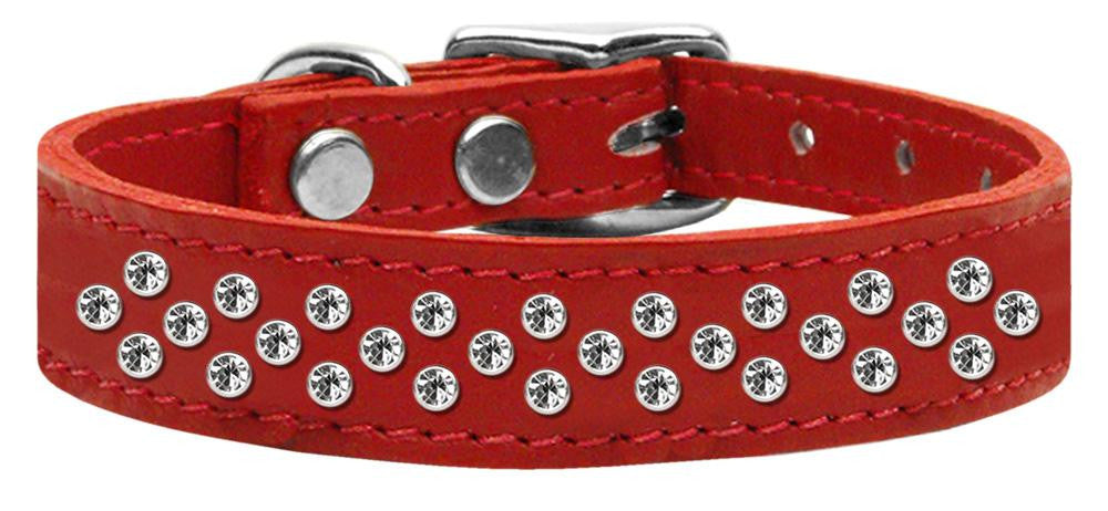 Sprinkles Clear Crystal Leather Red 18